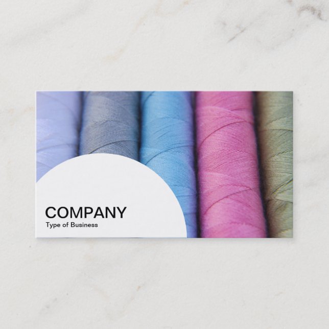 Semi-circle Panel - Reels of Cotton Business Card (Front)