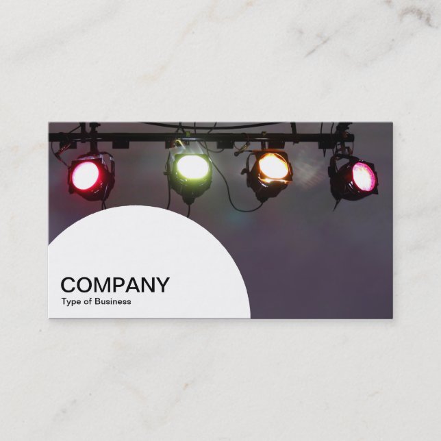 Semi-circle Panel - Spot Lights Business Card (Front)