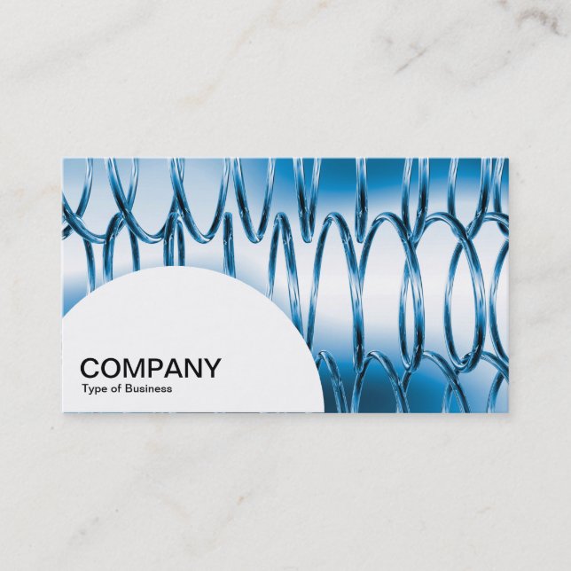 Semi-circle Panel - Springs Blue Business Card (Front)