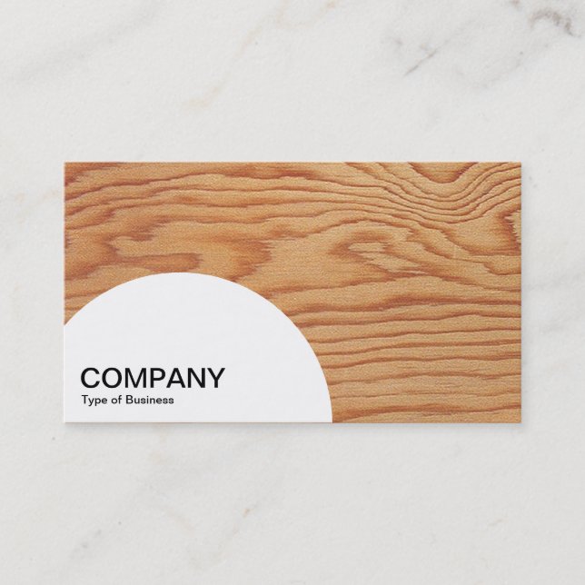 Semi-circle Panel - Wood 02 Business Card (Front)