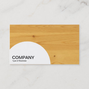 Semi-circle Panel - Wood 04 Business Card