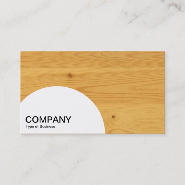 Semi-circle Panel - Wood 04 Business Card (Front)