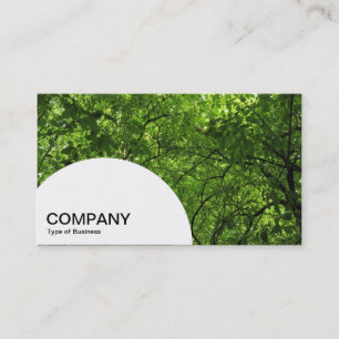 Semi-circle Panel - Woodland Canopy Business Card