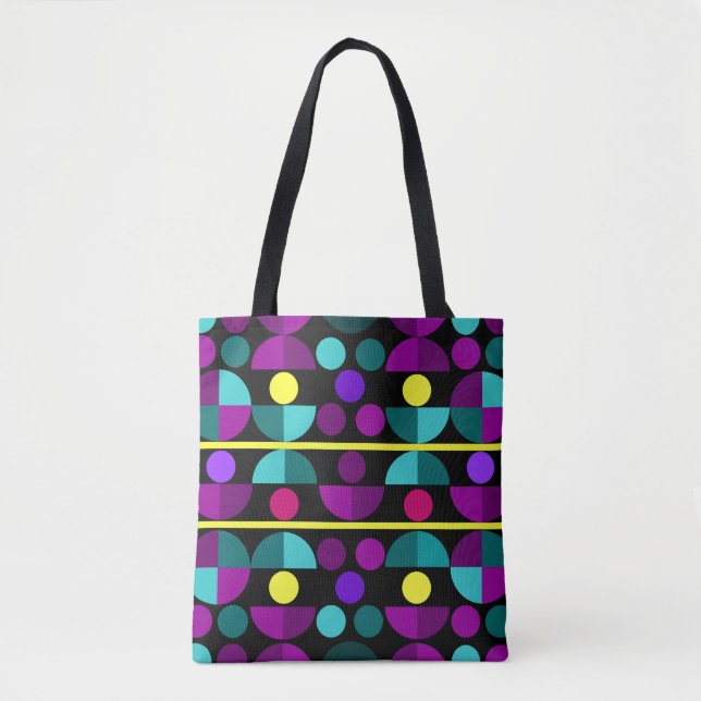 Semi Circles Allover Tote Bag (Front)