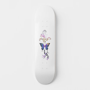 Semi- Colin Awareness Butterfly Skateboard