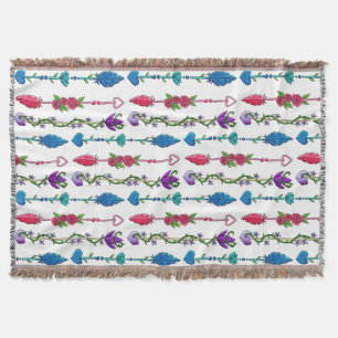 Semi Colon Arrows Throw Blanket