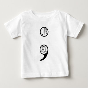 Semi Colon Love & Support Baby T-Shirt