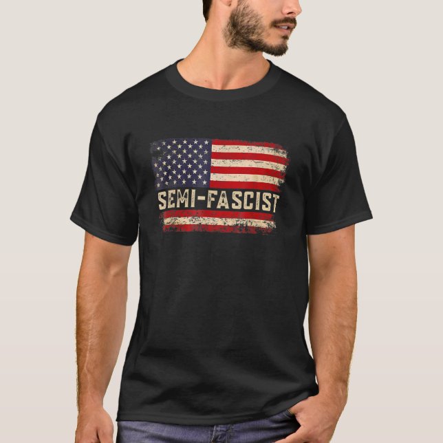 Semi Fascist Quotes T-Shirt (Front)