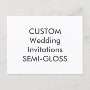 SEMI-GLOSS 110lb 5.5” x 4.25" Wedding Invitations