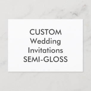 SEMI-GLOSS 110lb 5” x 3.5" Wedding Invitations