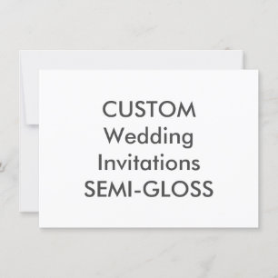 SEMI-GLOSS 110lb 6.25" x 4.5" Wedding Invitations