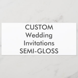 SEMI-GLOSS 110lb 9.25" x 4" Wedding Invitations