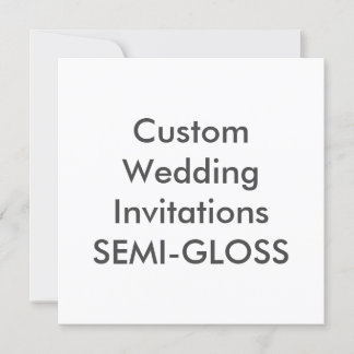 SEMI-GLOSS 5.25" Square Wedding Invitations
