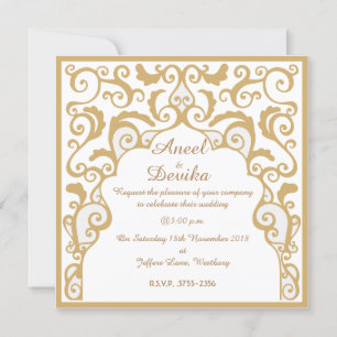 Semi-Gloss 5.25" x 5.25", Standard white envelopes Invitation
