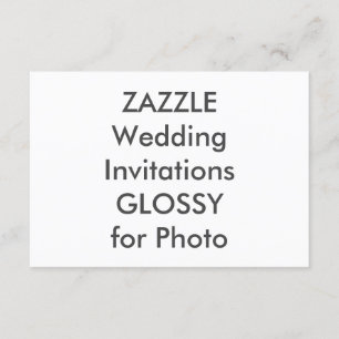 SEMI-GLOSS 5” x 3.5" Wedding Invitations