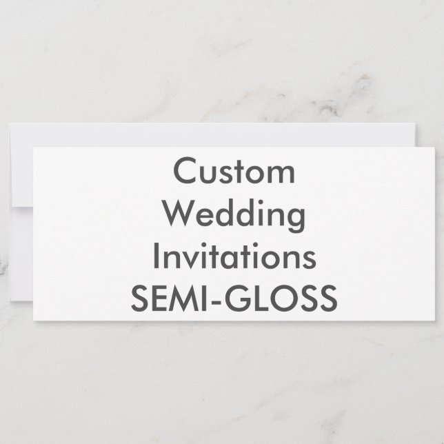 SEMI-GLOSS 9.25" x 4" Wedding Invitations (Front)