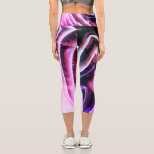 Semi-precious gemstone stone texture structure capri leggings