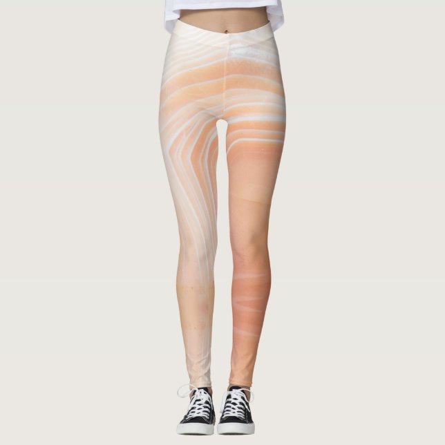 Semi-precious gemstone stone texture structure leggings (Front)