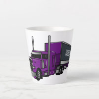 Semi-trailer truck cartoon illustration