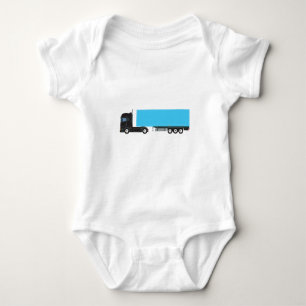 Semi-Trailer Truck Transportation Trucks Baby Bodysuit