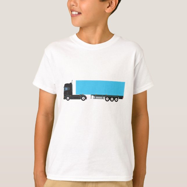 Semi-Trailer Truck Transportation Trucks T-Shirt (Front)