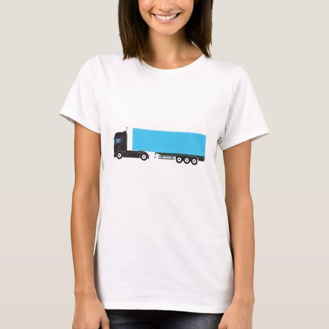 Semi-Trailer Truck Transportation Trucks T-Shirt (Front)