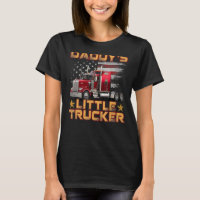 Semi Truck Boys Daddy's Little Trucker Fathers Da