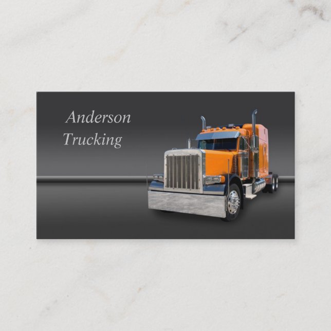 Semi Truck  Business Card (Front)