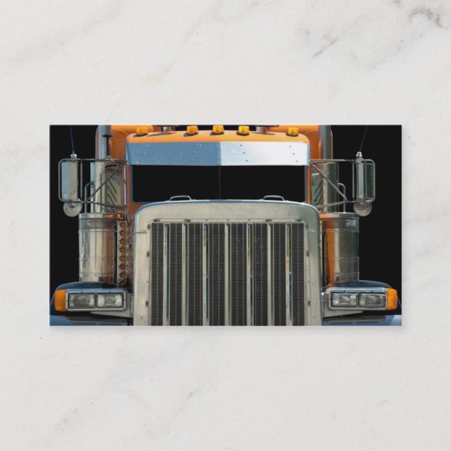 Semi Truck  Business Card. Business Card (Front)