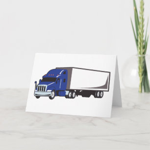 Semi Truck Card
