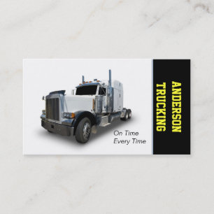 Semi Truck Delivery Company Business Card