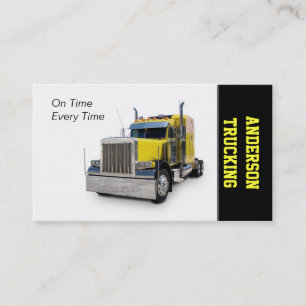 Semi Truck Delivery Company Business Card