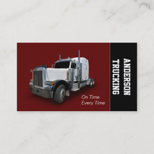 Semi Truck Delivery Company Business Card