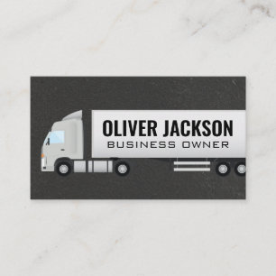 Semi Truck   Distribution Business Card