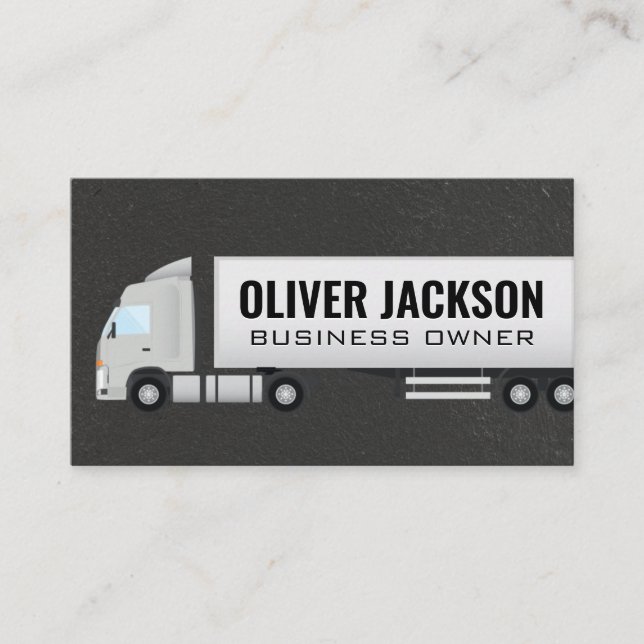 Semi Truck | Distribution Business Card (Front)