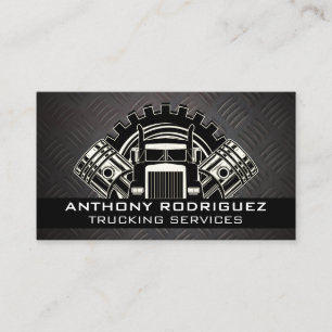 Semi Truck Driver Logistics Carrier Business Card
