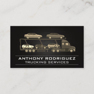 Semi Truck Driver Logistics Deliveries Business Card