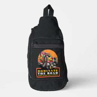 Semi Truck Driver Sling Bag