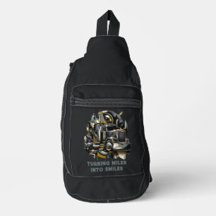 Semi Truck Driver Sling Bag