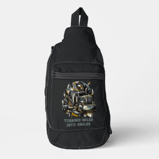 Semi Truck Driver Sling Bag