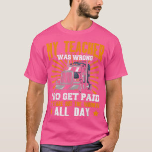 Semi Truck For Truck Driver - Truck2542 T-Shirt