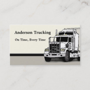 Semi Truck Freight Delivery Business Card