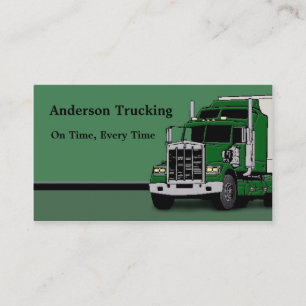 Semi Truck Freight Delivery  Business Card
