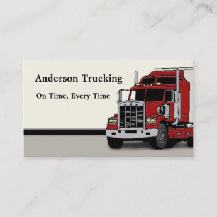 Semi Truck Freight Delivery  Business Card