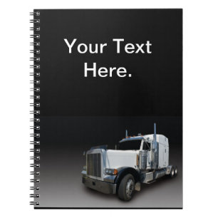 Semi Truck Log Book Spiral Notebook