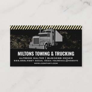 Semi Truck Logistics Trucking Business Card