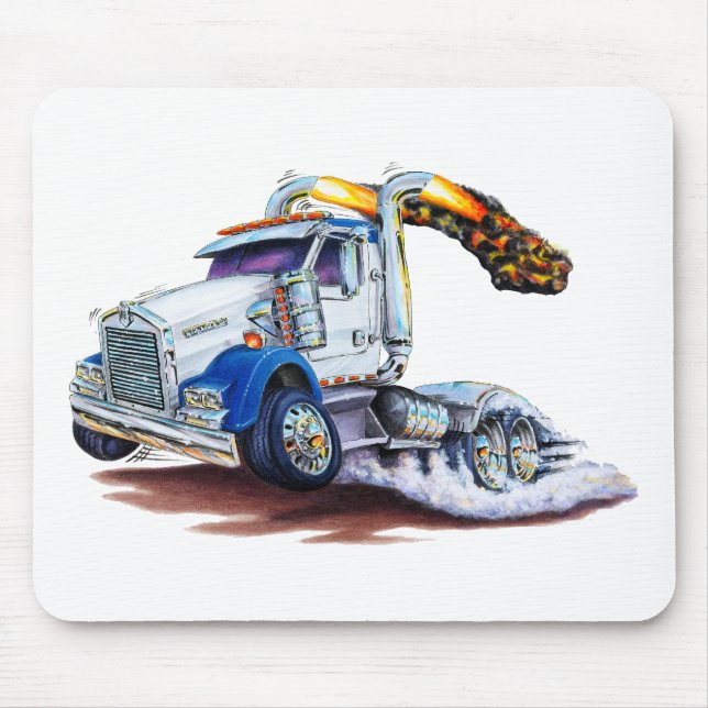 Semi Truck Mouse Mat (Front)