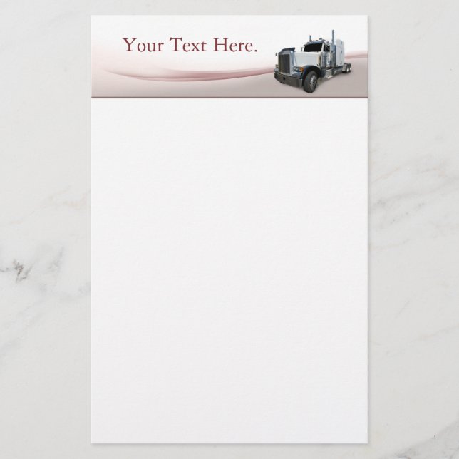 Semi Truck Stationery (Front)