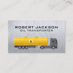 Semi Truck Towing Transporter Business Card