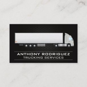 Semi Truck Transport Deliveries Business Card